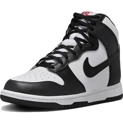 Nike Unisex Dunk High Sneaker, White Black University Red, 5 UK Nike Unisex Dunk High Sneaker, White Black University Red, 5 UK