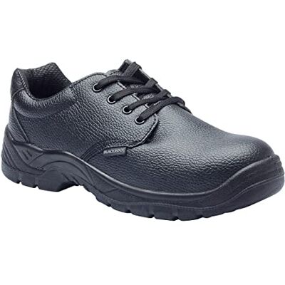 Blackrock S1-P SRC Gibson Safety Shoes, Mens and Womens, Black, Steel Toe Cap, Wide Fit, Lightweight Leather Safety Footwear, Slip Resistant Security Shoes, Work Utility Footwear Size 8 Blackrock S1-P SRC Gibson Safety Shoes, Mens and Womens, Black, Steel Toe Cap, Wide Fit, Lightweight Leather Safety Footwear, Slip Resistant Security Shoes, Work Utility Footwear Size 8