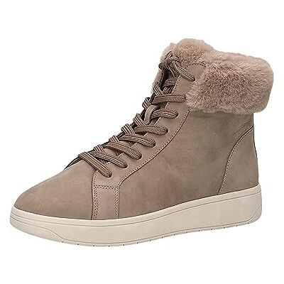 CAPRICE Women's high-top sneakers with lining Memotion Winter Fur Width G, Brown (Mud Nubuc), 4 UK CAPRICE Women's high-top sneakers with lining Memotion Winter Fur Width G, Brown (Mud Nubuc), 4 UK