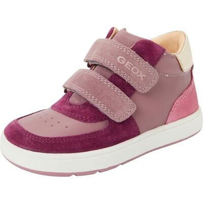 Geox Baby B BIGLIA Girl First Walker Shoe, Rose Smoke/DK Purple, 6 UK Child Geox Baby B BIGLIA Girl First Walker Shoe, Rose Smoke/DK Purple, 6 UK Child
