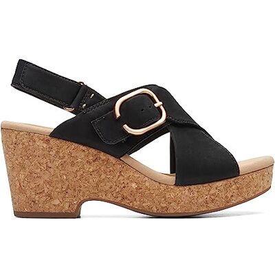 Clarks Women's Giselle Dove Wedge Sandal Clarks Women's Giselle Dove Wedge Sandal