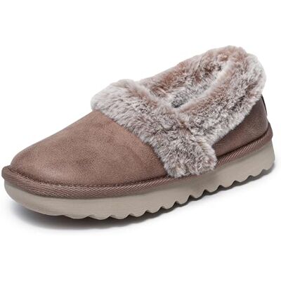 Skechers Women's Cozy Up Clogs and Mules, Taupe Microleather/Faux Fur, 3.5 UK Skechers Women's Cozy Up Clogs and Mules, Taupe Microleather/Faux Fur, 3.5 UK