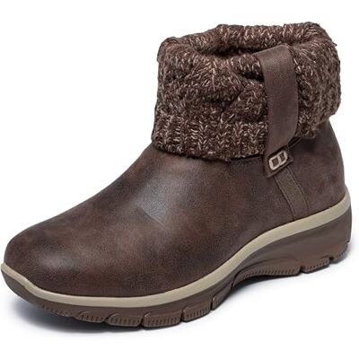 Skechers Women's Easy Going Cozy Weather 2 Ankle Boot, Chocolate Microleather/Knit, 5.5 UK Skechers Women's Easy Going Cozy Weather 2 Ankle Boot, Chocolate Microleather/Knit, 5.5 UK