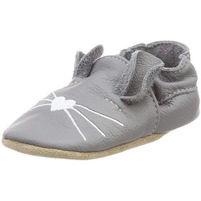 Beck Unisex baby Little Mouse Crawling shoes, Grey, 1 UK Child Beck Unisex baby Little Mouse Crawling shoes, Grey, 1 UK Child