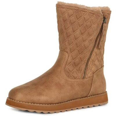 Skechers Women's Keepsakes 2.0 Morning Walks Boots, Chestnut Microleather/Faux Fur, 5 UK Skechers Women's Keepsakes 2.0 Morning Walks Boots, Chestnut Microleather/Faux Fur, 5 UK