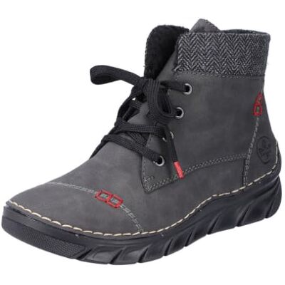 Rieker 55031-00 Women's Lace-Up Boots Synthetic Black, gray, 3.5 UK Rieker 55031-00 Women's Lace-Up Boots Synthetic Black, gray, 3.5 UK