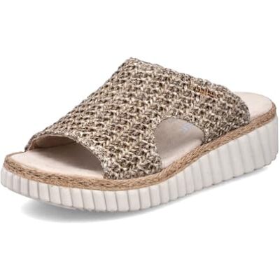 Rieker 69280, Women's Mule, Beige, EU 39 Rieker 69280, Women's Mule, Beige, EU 39