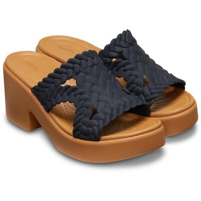 Crocs Women's Brooklyn Woven Slide Heel Sandals Crocs Women's Brooklyn Woven Slide Heel Sandals