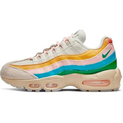 Nike Women's Air Max 95 Sneaker, Rattan/Sail/Laser Bl, 5 Nike Women's Air Max 95 Sneaker, Rattan/Sail/Laser Bl, 5