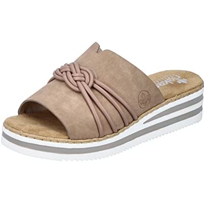 Rieker Women's V0297 Mules, beige, 6.5 UK Rieker Women's V0297 Mules, beige, 6.5 UK