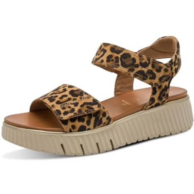 Tamaris Comfort Women’s Flat Leather Sandals Platform Tamaris Comfort Women’s Flat Leather Sandals Platform