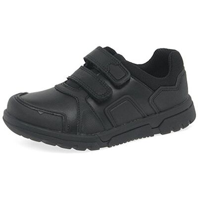 Clarks Boy's Blake Street Low Top Sneakers, Black Black Leather, 7 Child UK Clarks Boy's Blake Street Low Top Sneakers, Black Black Leather, 7 Child UK