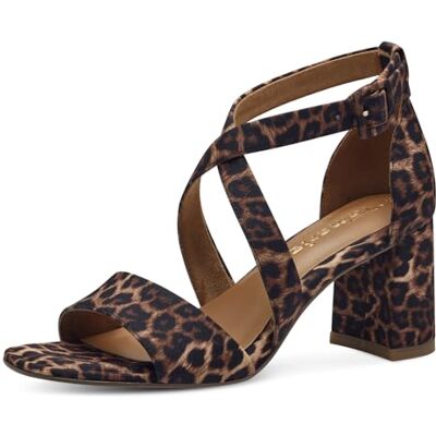Tamaris Women's 1-28310-42 Heeled Sandals, Mahogany Snake, 3.5 UK Tamaris Women's 1-28310-42 Heeled Sandals, Mahogany Snake, 3.5 UK