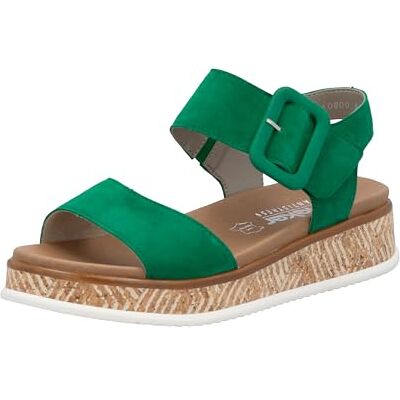 Rieker Women's W0800 Wedge Sandals, Green, 5 UK Rieker Women's W0800 Wedge Sandals, Green, 5 UK