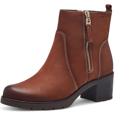 Tamaris Comfort Women’s Winter Boots with Heel Leather Lined , Cognac Nubuk, 6,5 UK Tamaris Comfort Women’s Winter Boots with Heel Leather Lined , Cognac Nubuk, 6,5 UK
