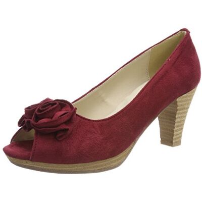 Hirschkogel Andrea Conti 0733109, Women's Peep-Toe Open Toe Heels, Red (Bordo), 3.5 UK (36 EU) Hirschkogel Andrea Conti 0733109, Women's Peep-Toe Open Toe Heels, Red (Bordo), 3.5 UK (36 EU)