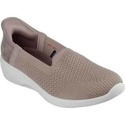 Skechers Women's Arya-Sweet Voice Hands Free Slip-ins Loafer Flat, Taupe, 8 Skechers Women's Arya-Sweet Voice Hands Free Slip-ins Loafer Flat, Taupe, 8