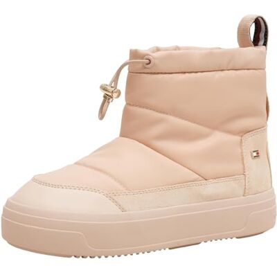 Tommy Hilfiger Women's Flag Nylon Mini Platform Snow Boots, Beige (Misty Blush), 6,5 Tommy Hilfiger Women's Flag Nylon Mini Platform Snow Boots, Beige (Misty Blush), 6,5