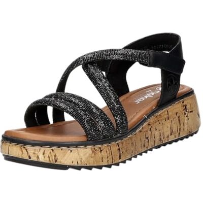 Rieker Women's V1762 wedge Sandals Rieker Women's V1762 wedge Sandals