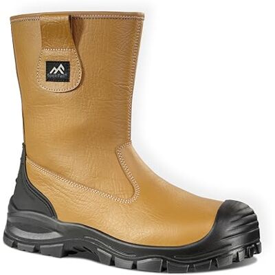 Rock Fall Men's Chicago Safety Boot, Tan, 10 UK Rock Fall Men's Chicago Safety Boot, Tan, 10 UK