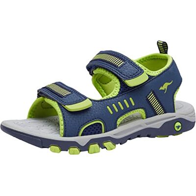 KangaROOS Unisex Kids’ K-Logan Low-Top Sneakers, Blue (Dk Navy/Lime 4054), 11 UK KangaROOS Unisex Kids’ K-Logan Low-Top Sneakers, Blue (Dk Navy/Lime 4054), 11 UK