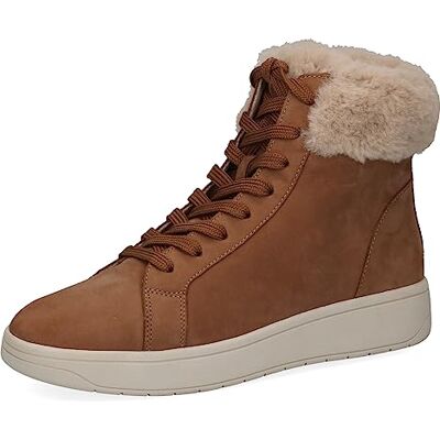 CAPRICE Women's high-top sneakers with lining Memotion Winter Fur Width G, Brown (Camel Nubuc), 4 UK CAPRICE Women's high-top sneakers with lining Memotion Winter Fur Width G, Brown (Camel Nubuc), 4 UK