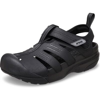 Crocs Men's Sandal, Yukon Fisherman, Black, 3 UK Men Crocs Men's Sandal, Yukon Fisherman, Black, 3 UK Men