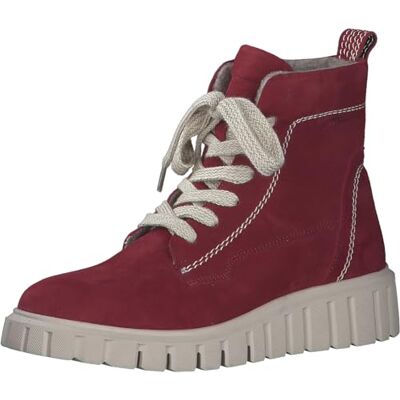 Tamaris Women's Leather Wedge Ankle Boots, red, 6.5 UK Tamaris Women's Leather Wedge Ankle Boots, red, 6.5 UK