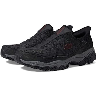 Skechers Men's Afterburn M. Fit Ridgeburn Hands Free Slip-in Loafer, Black Dark Grey, 6.5 UK Skechers Men's Afterburn M. Fit Ridgeburn Hands Free Slip-in Loafer, Black Dark Grey, 6.5 UK
