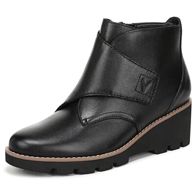 Vionic Womens Abby Wedge Ankle Boots, Wide Fit, Black, UK 6 Vionic Womens Abby Wedge Ankle Boots, Wide Fit, Black, UK 6