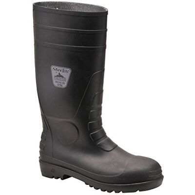Portwest Classic Safety Wellington S4, Size: 45, Colour: Black, FW94BKR45 Portwest Classic Safety Wellington S4, Size: 45, Colour: Black, FW94BKR45