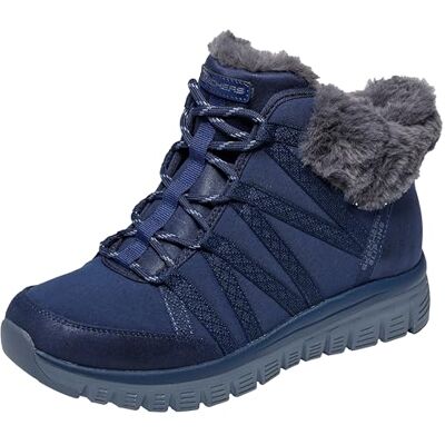 Skechers Women's Graceful Cozy Strolls Boot, Navy, 5 UK Skechers Women's Graceful Cozy Strolls Boot, Navy, 5 UK