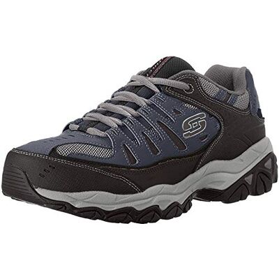 Skechers Men's Afterburn Memory-Foam Lace-up Sneaker, Navy, 8 UK Skechers Men's Afterburn Memory-Foam Lace-up Sneaker, Navy, 8 UK