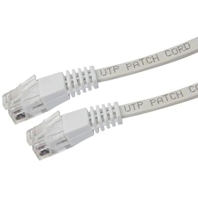 Labgear RJ45 CAT 6 Ethernet Patch Lead 10m, High Speed UTP Network Cable with Moulded RJ45 Connectors, 250MHz 1Gbps LAN Internet Cable, LSZH White Labgear RJ45 CAT 6 Ethernet Patch Lead 10m, High Speed UTP Network Cable with Moulded RJ45 Connectors, 250MHz 1Gbps LAN Internet Cable, LSZH White