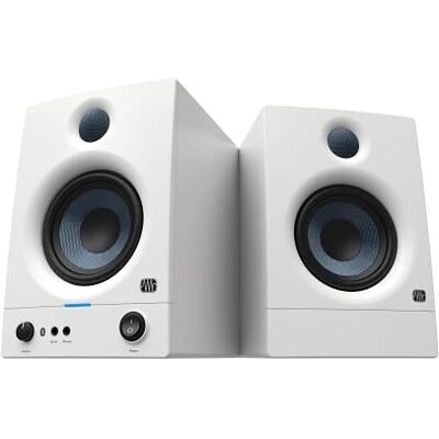 PreSonus Eris 4.5BT Gen 2, Studio Monitor Speakers with Bluetooth, Pair, 4.5 Inch, 2-Way, Powered Desktop Speakers for Multimedia, Gaming, Studio-Quality Music Production, 50W Power White PreSonus Eris 4.5BT Gen 2, Studio Monitor Speakers with Bluetooth, Pair, 4.5 Inch, 2-Way, Powered Desktop Speakers for Multimedia, Gaming, Studio-Quality Music Production, 50W Power White