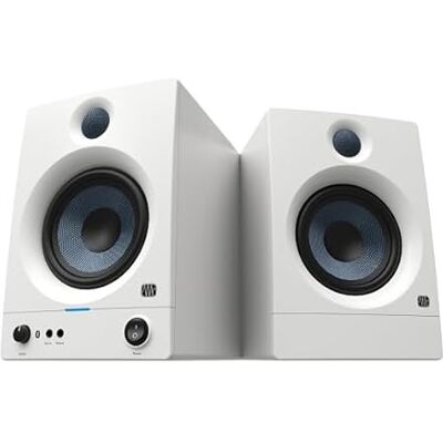 PreSonus Eris 5BT Gen 2, Studio Monitor Speakers with Bluetooth, Pair, 5 Inch, 2-Way, Powered Desktop Speakers for Multimedia, Gaming, Studio-Quality Music Production, 100W Power White PreSonus Eris 5BT Gen 2, Studio Monitor Speakers with Bluetooth, Pair, 5 Inch, 2-Way, Powered Desktop Speakers for Multimedia, Gaming, Studio-Quality Music Production, 100W Power White