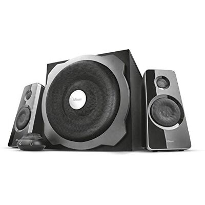 Trust Tytan 2.1 PC Speakers with Subwoofer 120W (60W RMS), UK Plug, Black Trust Tytan 2.1 PC Speakers with Subwoofer 120W (60W RMS), UK Plug, Black
