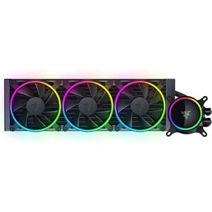 Razer Hanbo Chroma (360mm) All In One aRGB Chroma Liquid Cooler (Ultimate AIO Design, Quiet, Powerful aRGB Fans, Silent and Efficient Liquid Cooling, PWM Support) Chroma Razer Hanbo Chroma (360mm) All In One aRGB Chroma Liquid Cooler (Ultimate AIO Design, Quiet, Powerful aRGB Fans, Silent and Efficient Liquid Cooling, PWM Support) Chroma