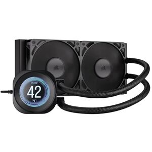 Corsair NAUTILUS 240 RS LCD Liquid CPU Cooler – 2.1" IPS LCD Screen, 240mm AIO, Low-Noise, Daisy-Chain, Intel LGA 1851/1700, AMD AM5/AM4 – 2x RS120 Fans Included – Black Corsair NAUTILUS 240 RS LCD Liquid CPU Cooler – 2.1" IPS LCD Screen, 240mm AIO, Low-Noise, Daisy-Chain, Intel LGA 1851/1700, AMD AM5/AM4 – 2x RS120 Fans Included – Black