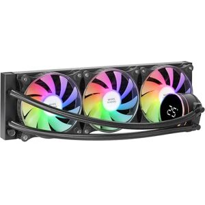 Mars Gaming ML-LCD360, AIO Liquid Cooling, 600W TDP, 3x 120mm FDB ARGB Fans, LCD Display with Temperature Monitoring, Opti-Chamber 3rd Gen Pump, Universal Multisocket, Black Mars Gaming ML-LCD360, AIO Liquid Cooling, 600W TDP, 3x 120mm FDB ARGB Fans, LCD Display with Temperature Monitoring, Opti-Chamber 3rd Gen Pump, Universal Multisocket, Black