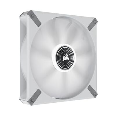 Corsair ML140 LED ELITE, 140mm PWM LED White Fan ( AirGuide Technology, Magnetic Levitation Bearing, Up to 1,600 RPM, Eight Vibrant LEDs, Low Noise, High Airflow) Single Pack White,CO-9050130-WW Corsair ML140 LED ELITE, 140mm PWM LED White Fan ( AirGuide Technology, Magnetic Levitation Bearing, Up to 1,600 RPM, Eight Vibrant LEDs, Low Noise, High Airflow) Single Pack White,CO-9050130-WW