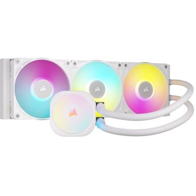 Corsair iCUE LINK TITAN 360 RX RGB Liquid CPU Cooler – 360mm AIO – 3x RX120 RGB Fans Included – Fits Intel LGA 1851/1700, AMD AM5/AM4 – iCUE LINK System Hub Included – White Corsair iCUE LINK TITAN 360 RX RGB Liquid CPU Cooler – 360mm AIO – 3x RX120 RGB Fans Included – Fits Intel LGA 1851/1700, AMD AM5/AM4 – iCUE LINK System Hub Included – White