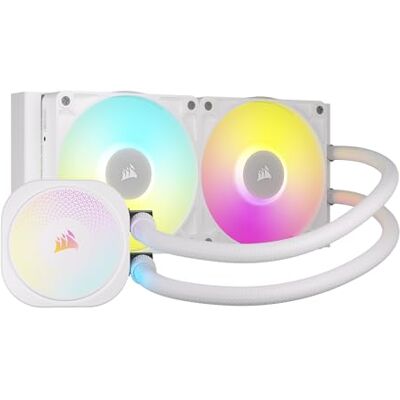 Corsair iCUE LINK TITAN 240 RX RGB Liquid CPU Cooler – 240mm AIO – 2x RX120 RGB Fans Included – Fits Intel LGA 1851/1700, AMD AM5/AM4 – iCUE LINK System Hub Included – White Corsair iCUE LINK TITAN 240 RX RGB Liquid CPU Cooler – 240mm AIO – 2x RX120 RGB Fans Included – Fits Intel LGA 1851/1700, AMD AM5/AM4 – iCUE LINK System Hub Included – White