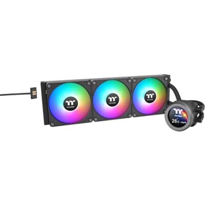 Thermaltake TH420 V2 Ultra EX ARGB Sync CPU Liquid Cooler/All-In-One Liquid Cooling System/Water Block 2.1" LCD/Fan 140 * 3/Magnetic Quick Connection/PWM 500~1800 RPM/MB ARGB Sync Control/LCD Software Control Thermaltake TH420 V2 Ultra EX ARGB Sync CPU Liquid Cooler/All-In-One Liquid Cooling System/Water Block 2.1" LCD/Fan 140 * 3/Magnetic Quick Connection/PWM 500~1800 RPM/MB ARGB Sync Control/LCD Software Control