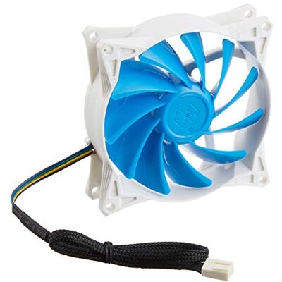 Silverstone SST-FQ91 FQ Series Silent Computer Case Cooling Fan 92mm PWM, High Airflow, blue-white Silverstone SST-FQ91 FQ Series Silent Computer Case Cooling Fan 92mm PWM, High Airflow, blue-white