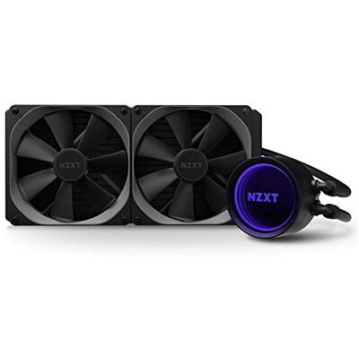 NZXT Kraken X63 280mm RL-KRX63-01 AIO RGB CPU Liquid Cooler Rotating Infinity Mirror Design Improved Pump Powered By CAM V4 RGB Connector Aer P 140mm Radiator Fans (2 Included) NZXT Kraken X63 280mm RL-KRX63-01 AIO RGB CPU Liquid Cooler Rotating Infinity Mirror Design Improved Pump Powered By CAM V4 RGB Connector Aer P 140mm Radiator Fans (2 Included)