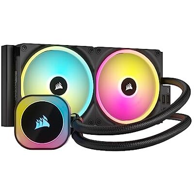 Corsair iCUE LINK H115i RGB Liquid CPU Cooler 280mm AIO QX140 RGB Fans Fits Intel® LGA 1700, AMD® AM5 iCUE LINK System Hub Included Black Corsair iCUE LINK H115i RGB Liquid CPU Cooler 280mm AIO QX140 RGB Fans Fits Intel® LGA 1700, AMD® AM5 iCUE LINK System Hub Included Black