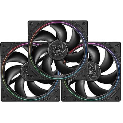 Thermalright TL-S12 CPU Fan 120mm Case Cooler Fan Comes with ARGB Lighting Effect,PC PWM Silent Computer Fan with 1500RPM Speed, CPU Cooling Fan Black(Black,3-Pack) Thermalright TL-S12 CPU Fan 120mm Case Cooler Fan Comes with ARGB Lighting Effect,PC PWM Silent Computer Fan with 1500RPM Speed, CPU Cooling Fan Black(Black,3-Pack)