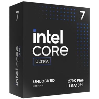 Intel Core Ultra 7 Processor 270K Plus, up to 5.5 GHz, LGA1851 Socket, PCIe 5.0, DDR5 Support, 125W TDP Intel Core Ultra 7 Processor 270K Plus, up to 5.5 GHz, LGA1851 Socket, PCIe 5.0, DDR5 Support, 125W TDP