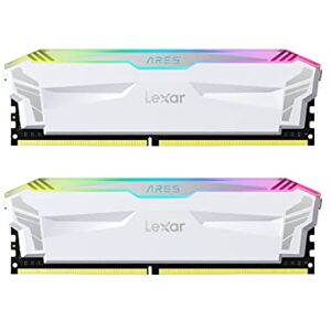 Lexar ARES RGB DDR4 RAM 16GB Kit (2x8GB) 3866 MHz, DRAM 288-Pin U-DIMM Desktop Memory, XMP 2.0 High Performance Computer Memory, CL18-20-20-39, PC4-30900, White (LD4EU008G-R3866GDWA) Lexar ARES RGB DDR4 RAM 16GB Kit (2x8GB) 3866 MHz, DRAM 288-Pin U-DIMM Desktop Memory, XMP 2.0 High Performance Computer Memory, CL18-20-20-39, PC4-30900, White (LD4EU008G-R3866GDWA)